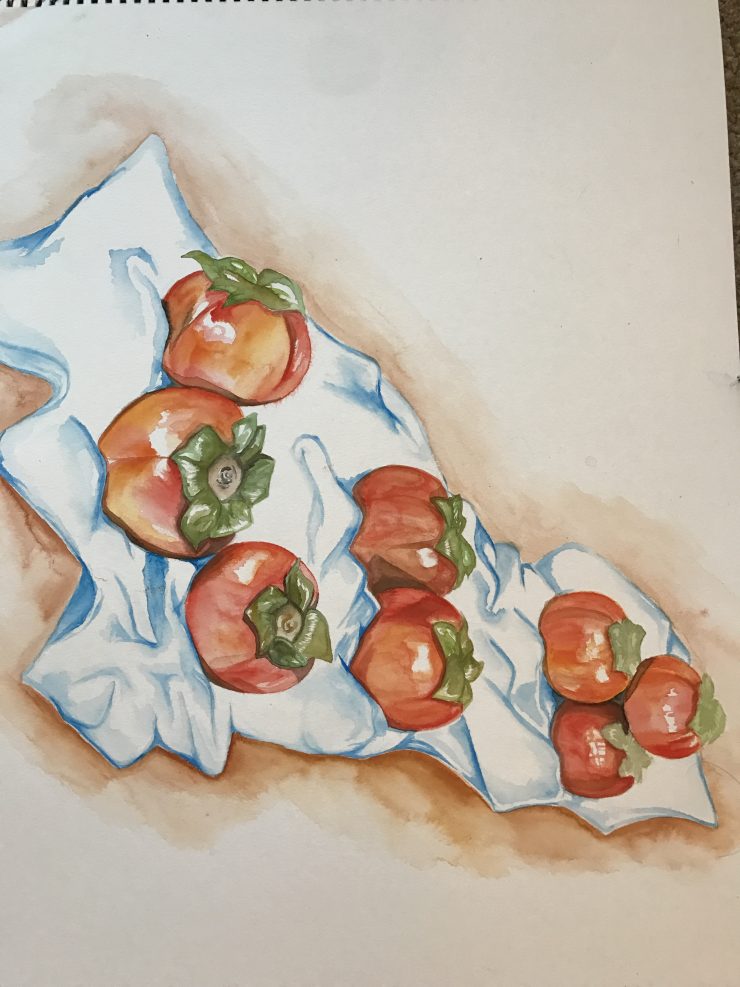 Persimmons Painting – Brennan Collins